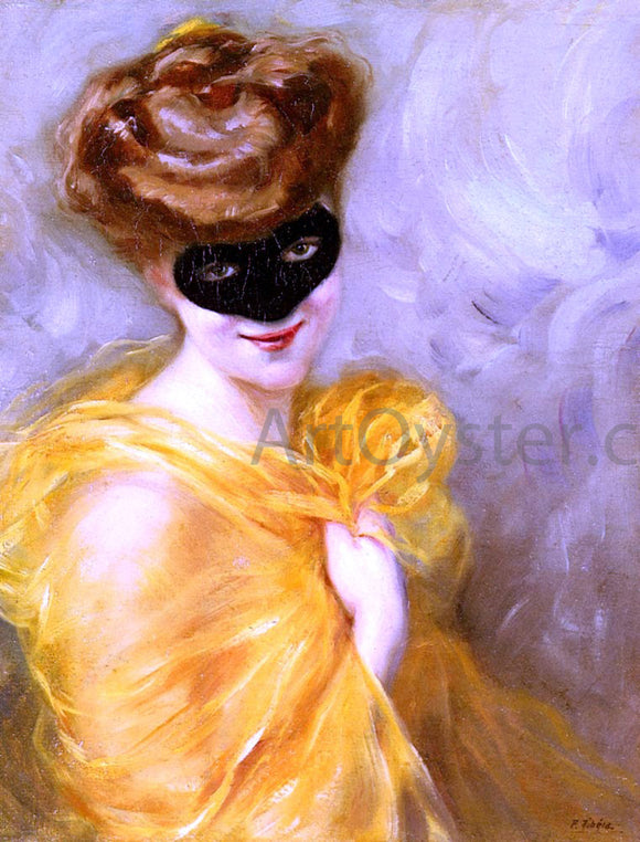  Pierra Ribera Lady At A Masked Ball - Canvas Art Print
