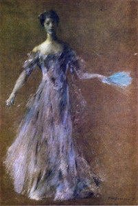  Thomas Wilmer Dewing Lady in Lavender Dress - Canvas Art Print