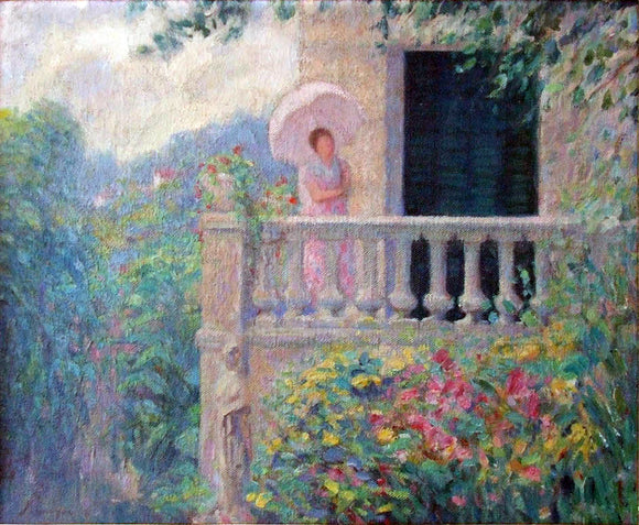  Henri Lebasque A Lady on the Balcony - Canvas Art Print