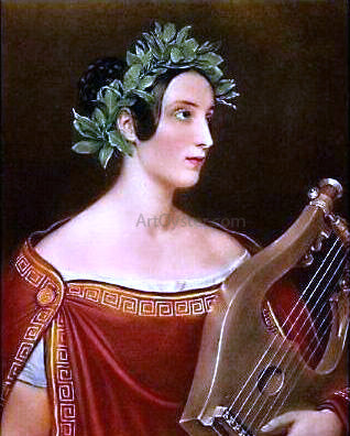  Joseph Karl Stieler Lady Theresa Spense as Sappho - Canvas Art Print