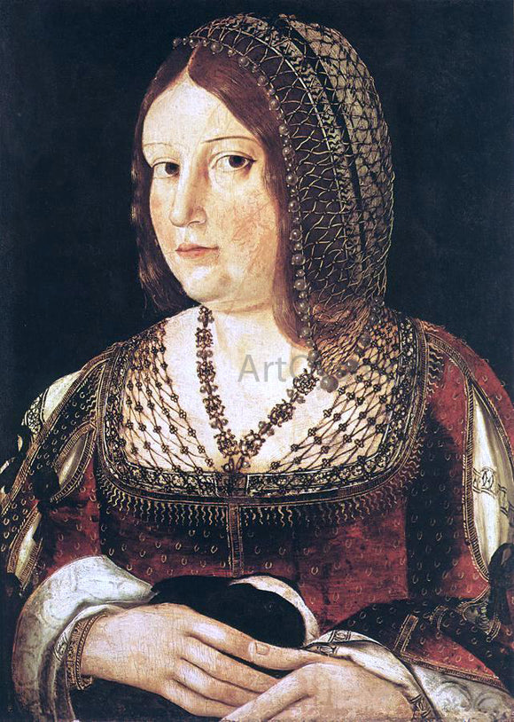  Juan De Borgona Lady with a Hare - Canvas Art Print