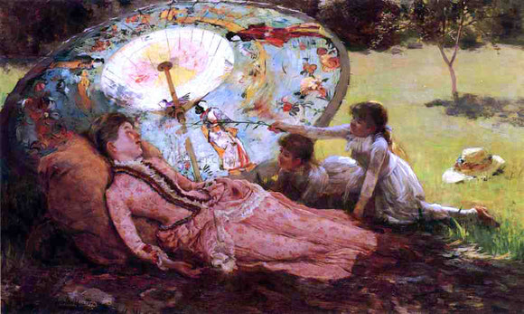  Hamilton Hamilton Lady with a Parasol - Canvas Art Print