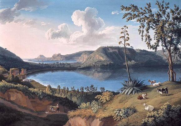  Jacob Philipp Hackert Lago d'Averno - Canvas Art Print