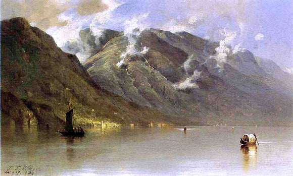  John Ferguson Weir Lago Maggiore - Canvas Art Print
