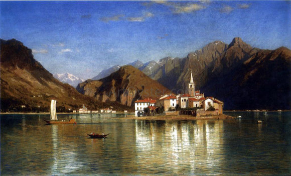  William Stanley Haseltine Lago Maggiore - Canvas Art Print