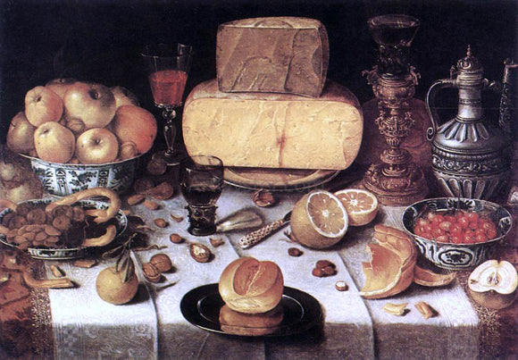  Nicolaes Gillis Laid Table - Canvas Art Print