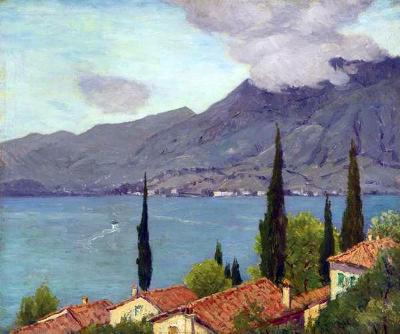  Charles Warren Eaton Lake Como - Canvas Art Print