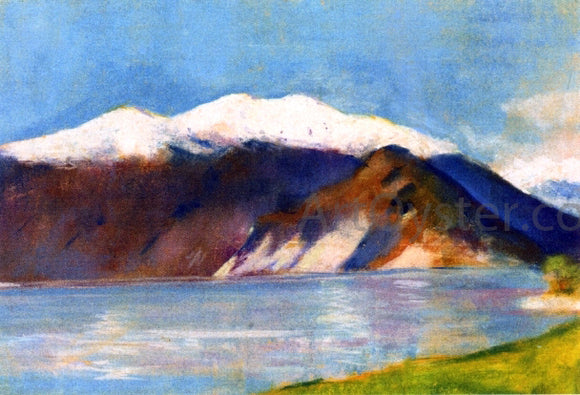  Lesser Ury Lake Garda and Monte Baldo - Canvas Art Print