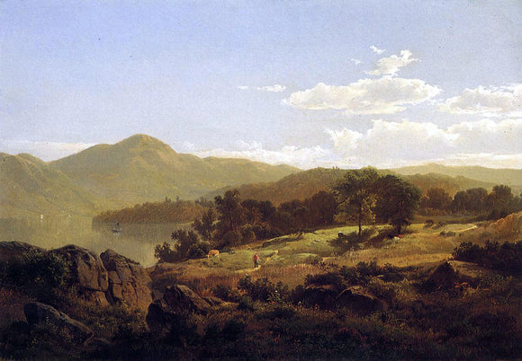 William Trost Richards Lake George, Opposite Caldwell - Canvas Art Print