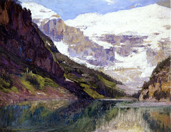  Edward Potthast Lake Louise - Canvas Art Print