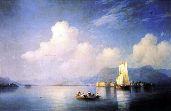  Ivan Constantinovich Aivazovsky Lake Maggiore in the Evening - Canvas Art Print