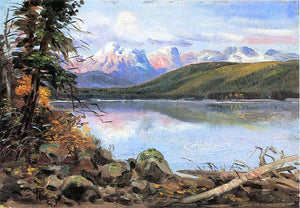  Charles Marion Russell Lake McDonald - Canvas Art Print
