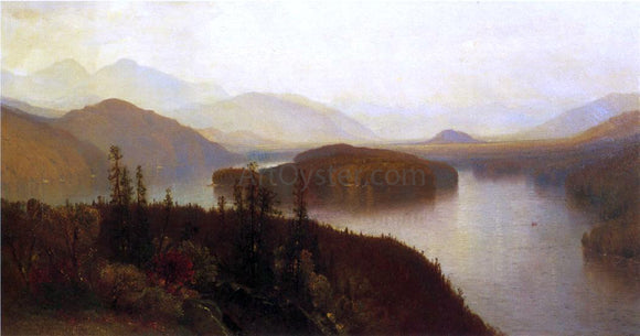  Jr. Samuel Colman Lake Placid, Adirondacks - Canvas Art Print