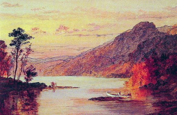  Jasper Francis Cropsey Lake Scene, Catskill Mountains - Canvas Art Print
