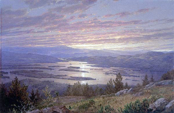  William Trost Richards Lake Squam from Red Hill - Canvas Art Print