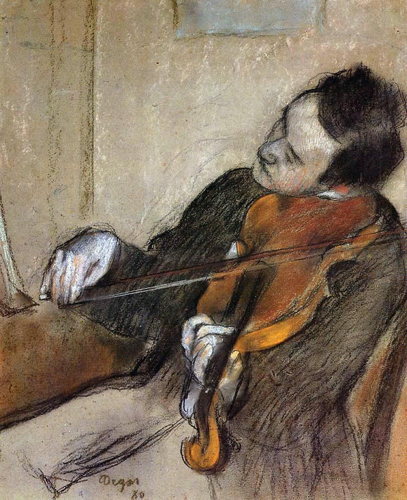  Edgar Degas L'Altiste - Canvas Art Print