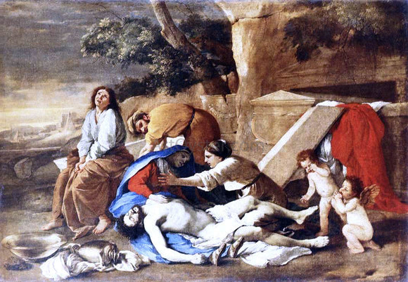  Nicolas Poussin Lamentation over the Body of Christ - Canvas Art Print