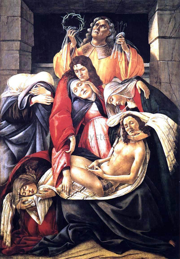  Sandro Botticelli Lamentation over the Dead Christ - Canvas Art Print