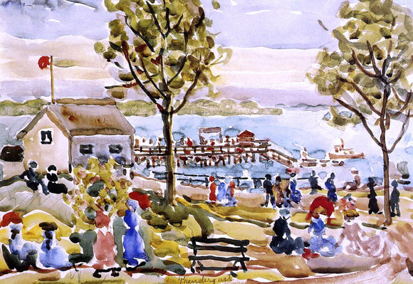  Maurice Prendergast Landing Stage - Canvas Art Print