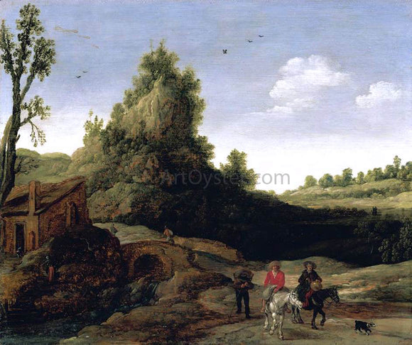  Esaias Van de Velde Landscape - Canvas Art Print