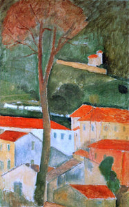  Amedeo Modigliani Landscape - Canvas Art Print