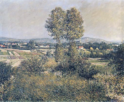  Gustave Caillebotte Landscape at Argenteuil - Canvas Art Print