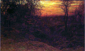  John Joseph Enneking Landscape at Sunset - Canvas Art Print