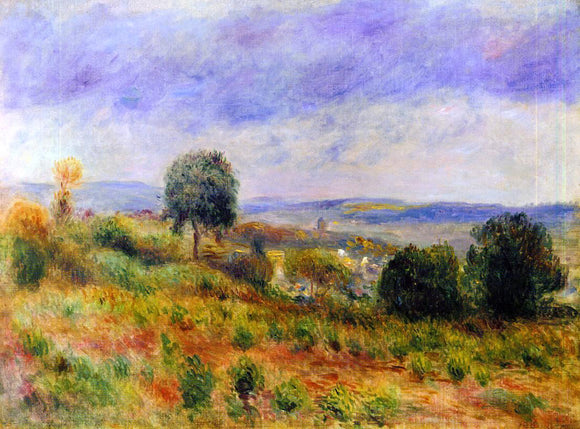  Pierre Auguste Renoir Landscape: Auvers-sur-Oise - Canvas Art Print
