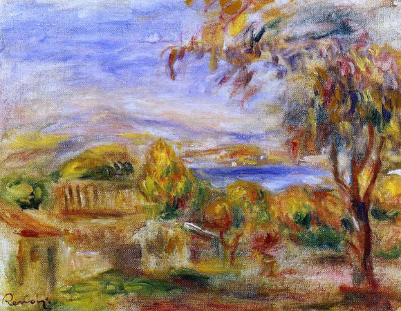  Pierre Auguste Renoir Landscape by the Sea - Canvas Art Print