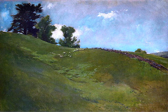  John White Alexander Landscape, Cornish, N.H. - Canvas Art Print