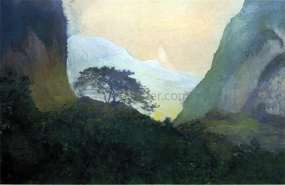  John La Farge Landscape, Evening, Tahiti, Pass and Peak of Vaiaroa, Taiarapu - Canvas Art Print