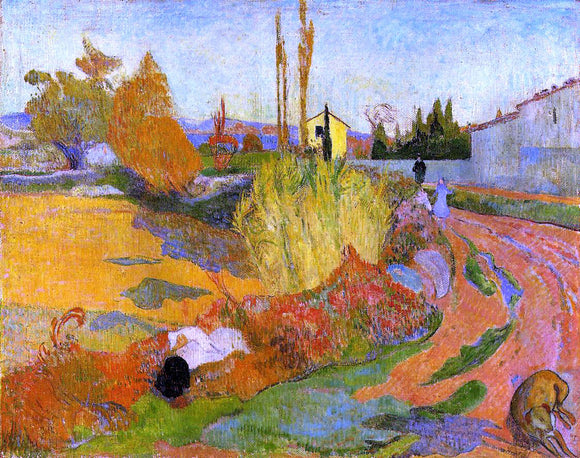  Paul Gauguin A Landscape, Farmhouse in Arles - Canvas Art Print