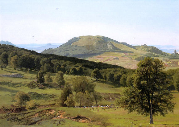  Albert Bierstadt Landscape: Hill and Dale - Canvas Art Print