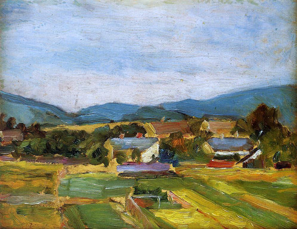  Egon Schiele Landscape in Lower Austria - Canvas Art Print