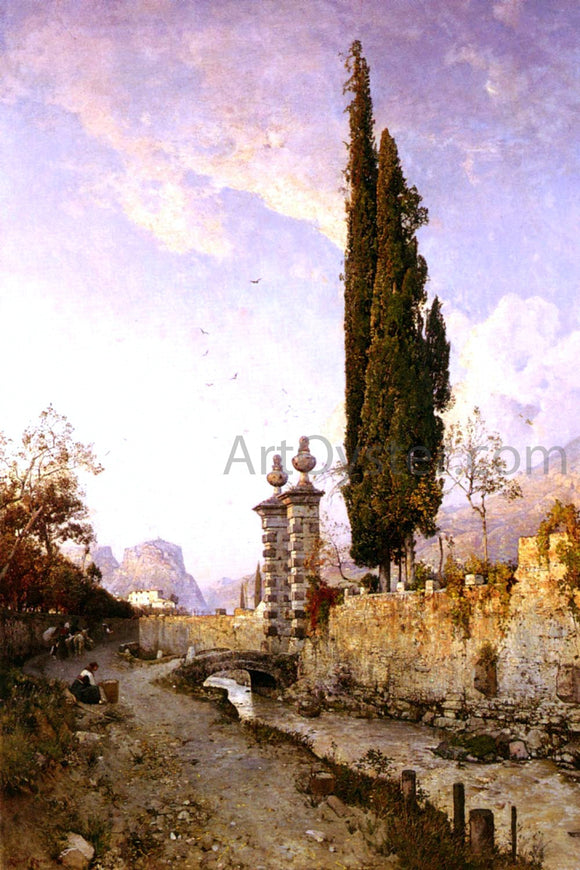  Robert Russ Landscape In Northern Italy - Canvas Art Print