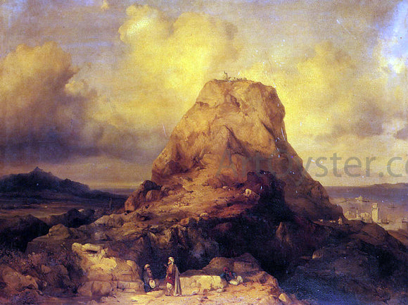  Jacobus Albertus Michael Jacobs Landscape In Rhodes - Canvas Art Print