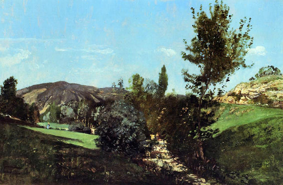  Paul-Camille Guigou Landscape in the Durance Valley - Canvas Art Print