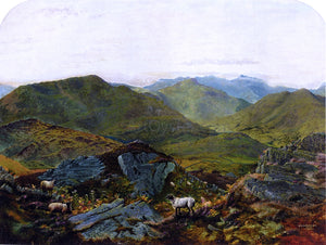  John Atkinson Grimshaw Landscape in the Lake District - Canvas Art Print