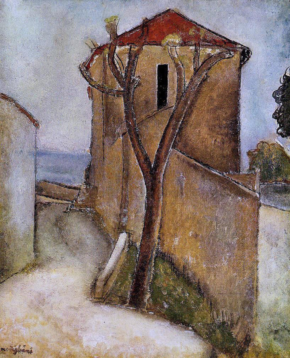  Amedeo Modigliani Landscape in the Midi - Canvas Art Print