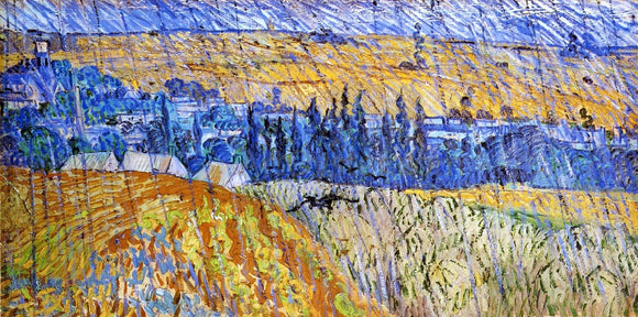  Vincent Van Gogh Landscape in the Rain - Canvas Art Print