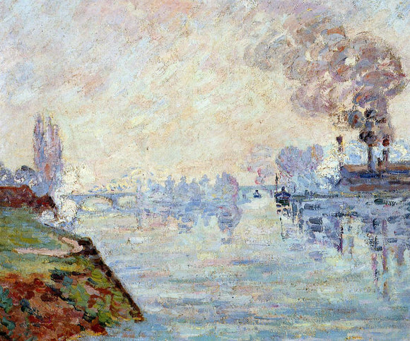  Armand Guillaumin Landscape in the Vicinity of Rouen - Canvas Art Print