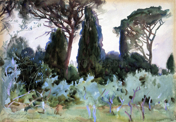  John Singer Sargent Landscape near Florence - Canvas Art Print
