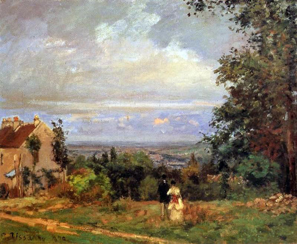  Camille Pissarro Landscape near Louveciennes - Canvas Art Print