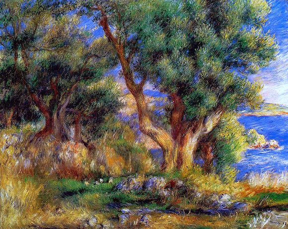  Pierre Auguste Renoir Landscape near Manton - Canvas Art Print