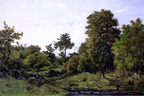  Henri Harpignies Landscape near St. Prive - Canvas Art Print