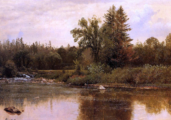  Albert Bierstadt Landscape, New Hampshire - Canvas Art Print
