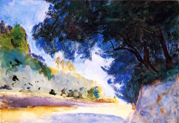  John Singer Sargent Landscape, Olive Trees, Corfu - Canvas Art Print