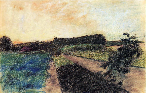  Edgar Degas Landscape on the Orne - Canvas Art Print