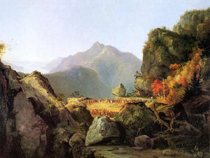  Thomas Cole Landscape Scene from 'The Last of the Mohicans' - Canvas Art Print
