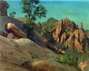  Albert Bierstadt A Landscape Study: Owens Valley, California - Canvas Art Print